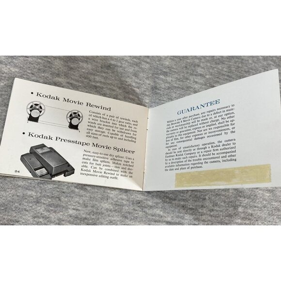 Kodak Brownie 8 movie camera f/2.7 Instruction Book Paperback - Picture 4 of 6
